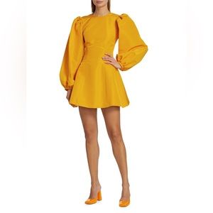 $1995 Aliétte
Lace-Up Back Silk Faille Minidress size 4